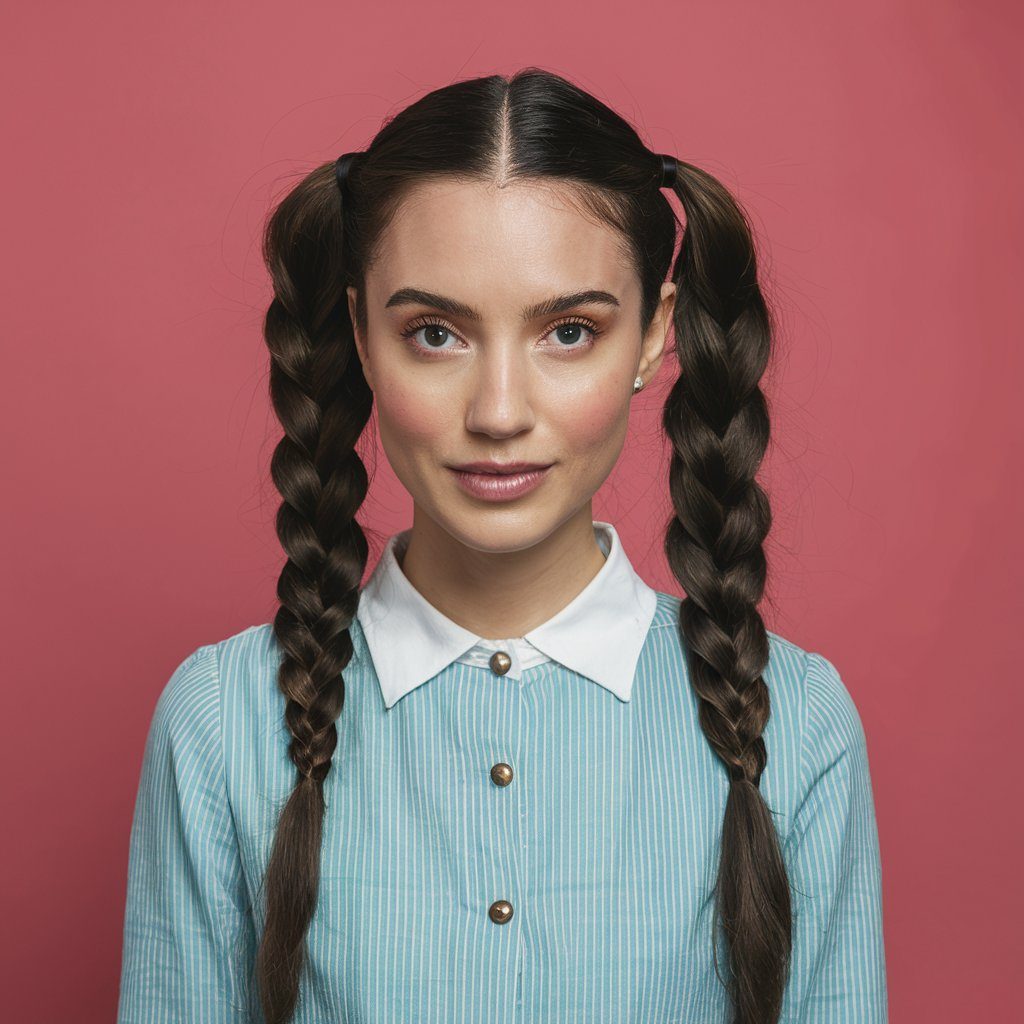 French Braid Pigtails