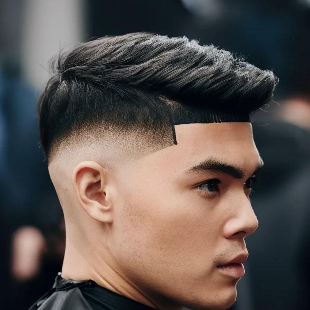 Low Taper Fade with Flat Top