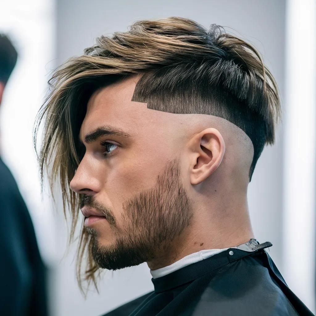 Low Taper Fade with Modern Mullet