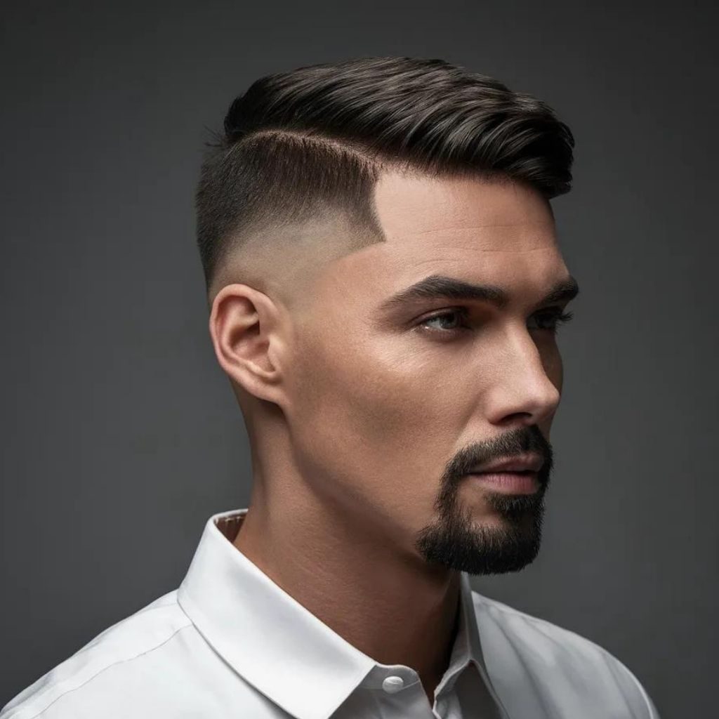 Low Taper Fade with Part