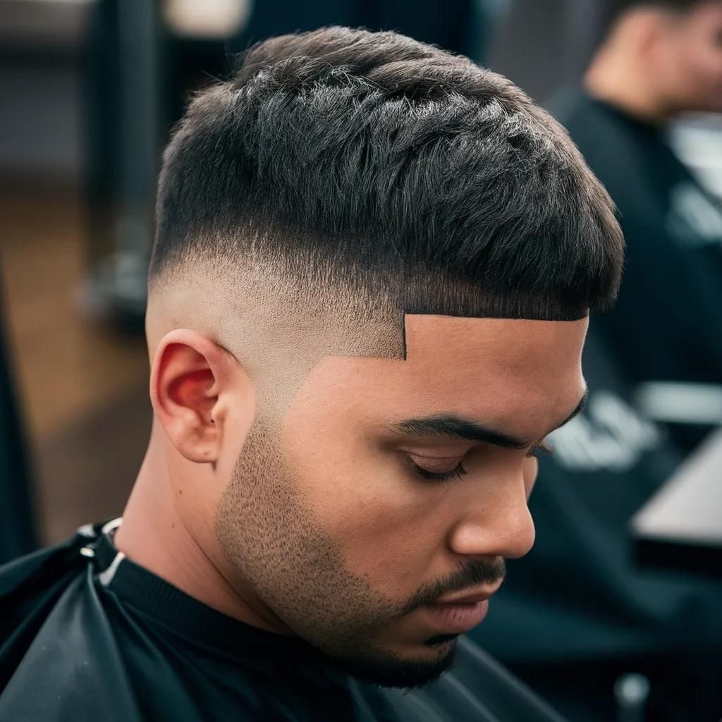 Low Taper Fade with Shadow Fade