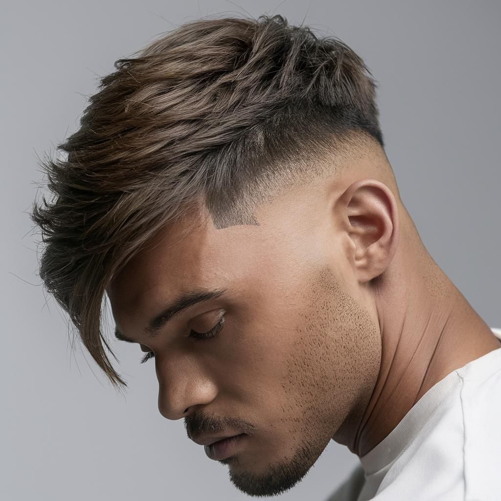 Low Taper Fade with Thick Hair