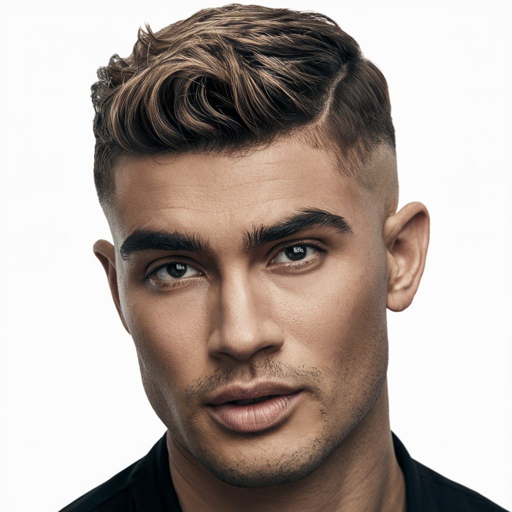 The crew cut is a military-inspired hairstyle that is practical and easy to maintain. It's short, clean, and perfect for the hot summer months. This no-fuss style is great for those who prefer a minimalist look.