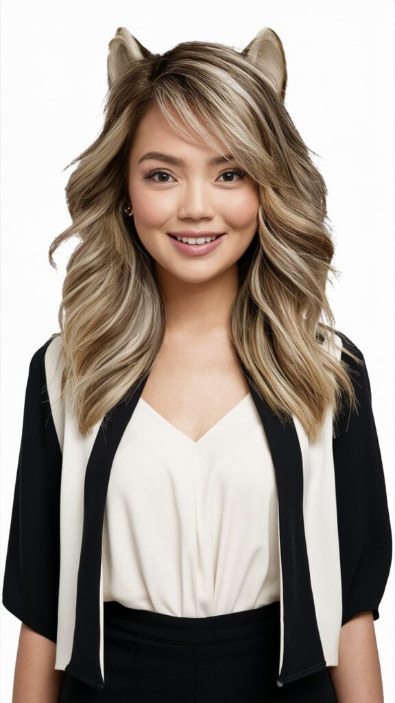 Blonde Balayage hair olor