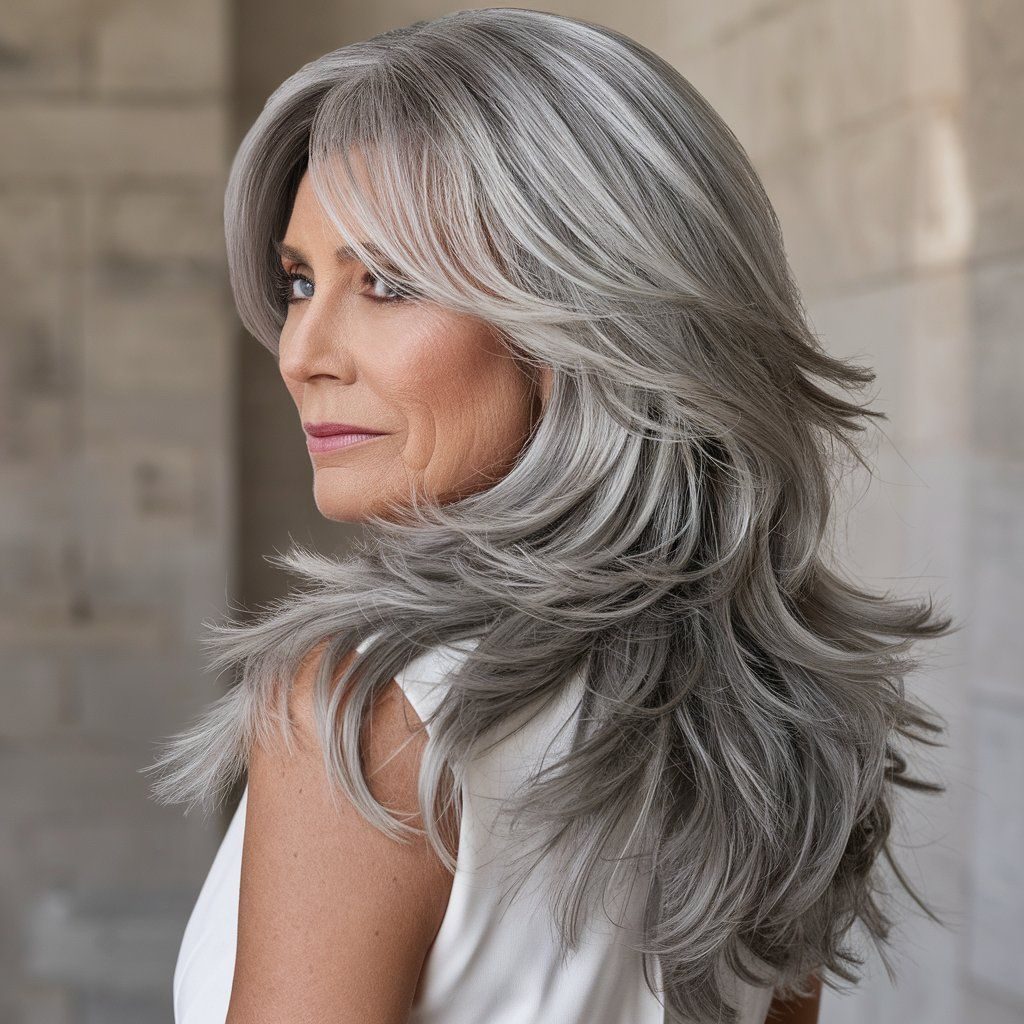 Long Hairstyles for Women Over 50