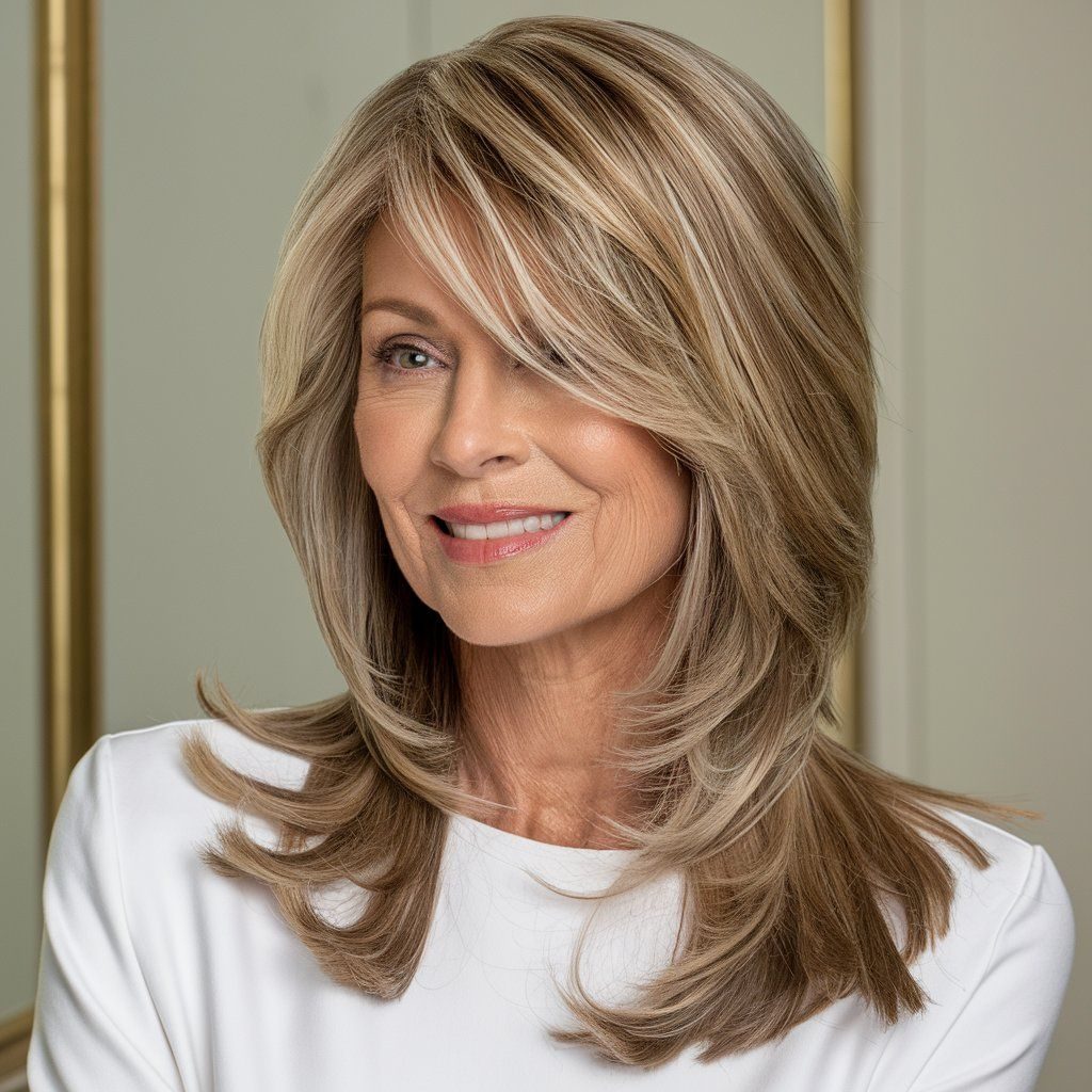 Long Hairstyles for Women Over 50