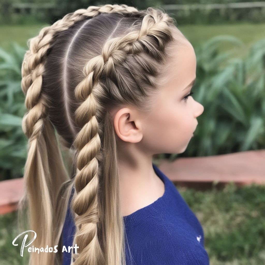 Peinados para Niñas con Trenza Peinados Art