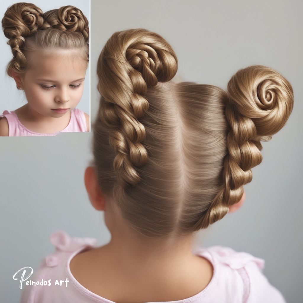 El Peinado Espiral: Un Look Divertido y Creativo para Niñas en 2024