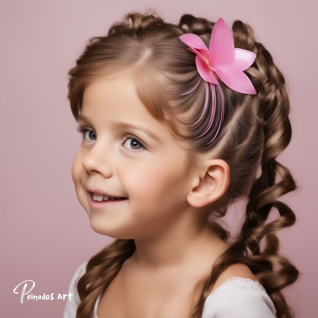 El Peinado Espiral: Un Look Divertido y Creativo para Niñas en 2024