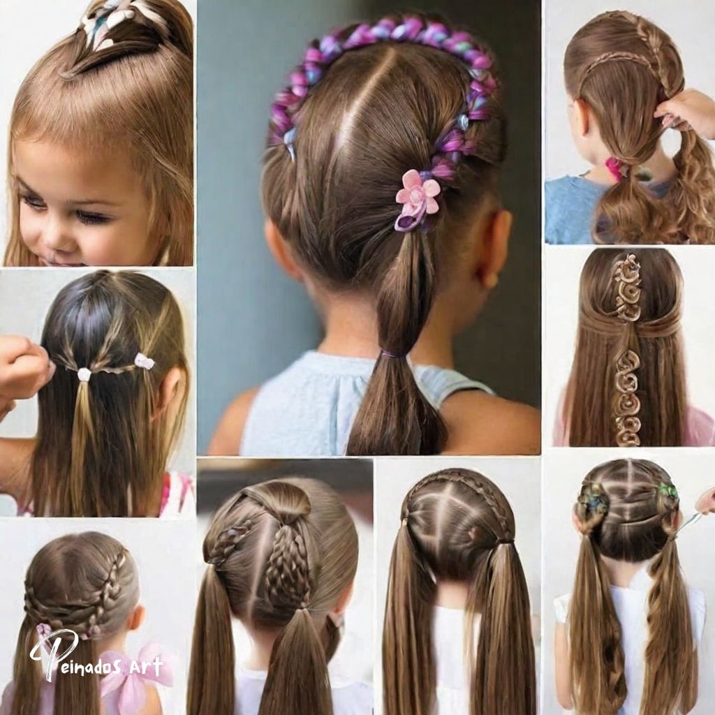 Bonitos Peinados para Niñas con Ligas Peinados Art