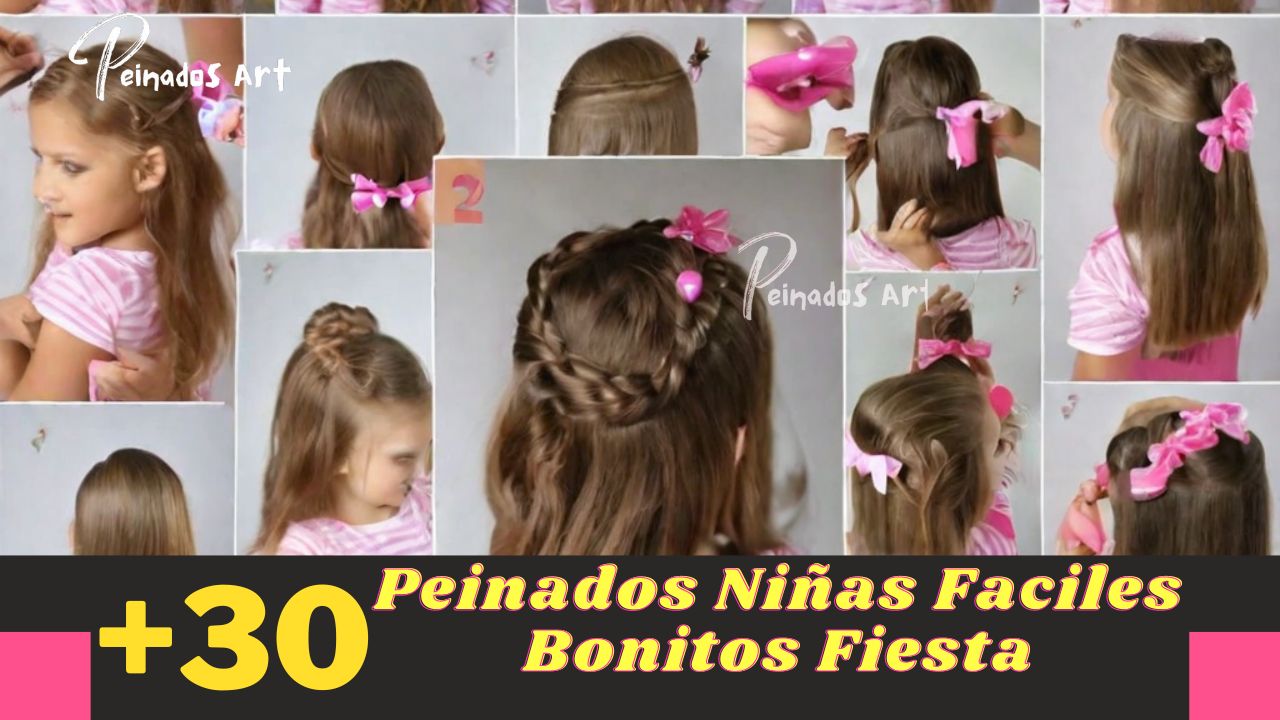 Peinados para Niñas Faciles y Bonitos para Fiesta 