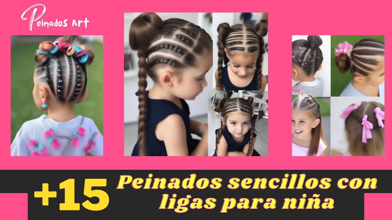 Peinados sencillos con corbatas para niñas: encanto y soltura