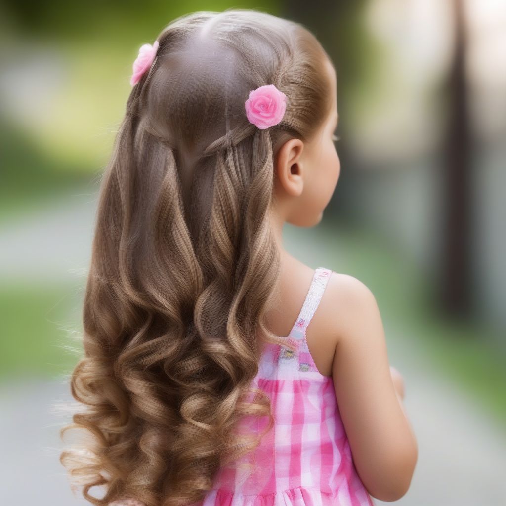 Elegantes peinados para niñas cabello suelto Peinados Art