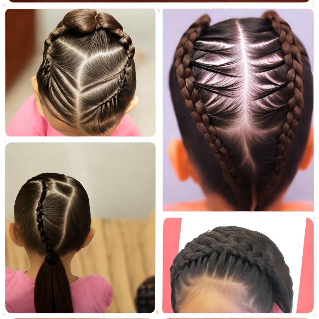 Peinados con trenzas y ligas para niñas Peinados Art