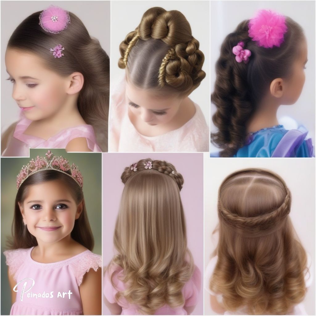 Peinados de princesas para niñas Peinados Art