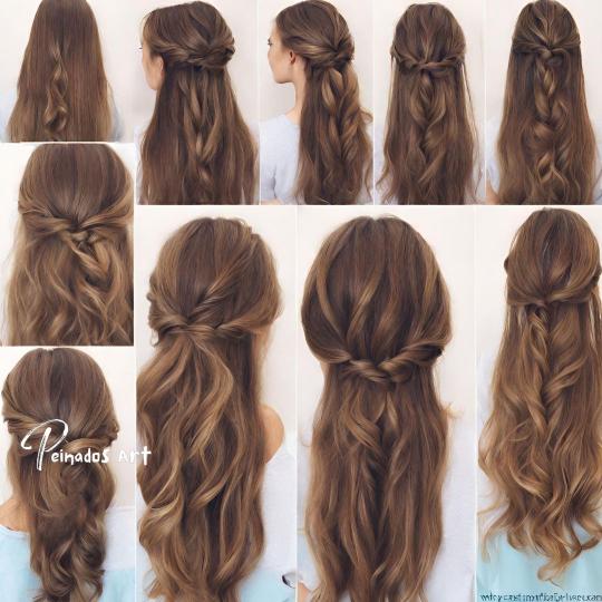 Consigue un impresionante peinado largo y ondulado con estas sencillas instrucciones, perfecto para chicas con pelo largo.