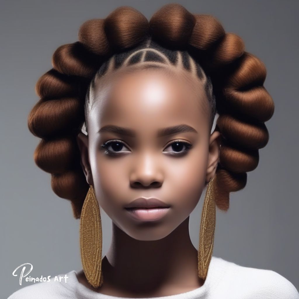 Peinados para niñas afro con moñas Peinados Art
