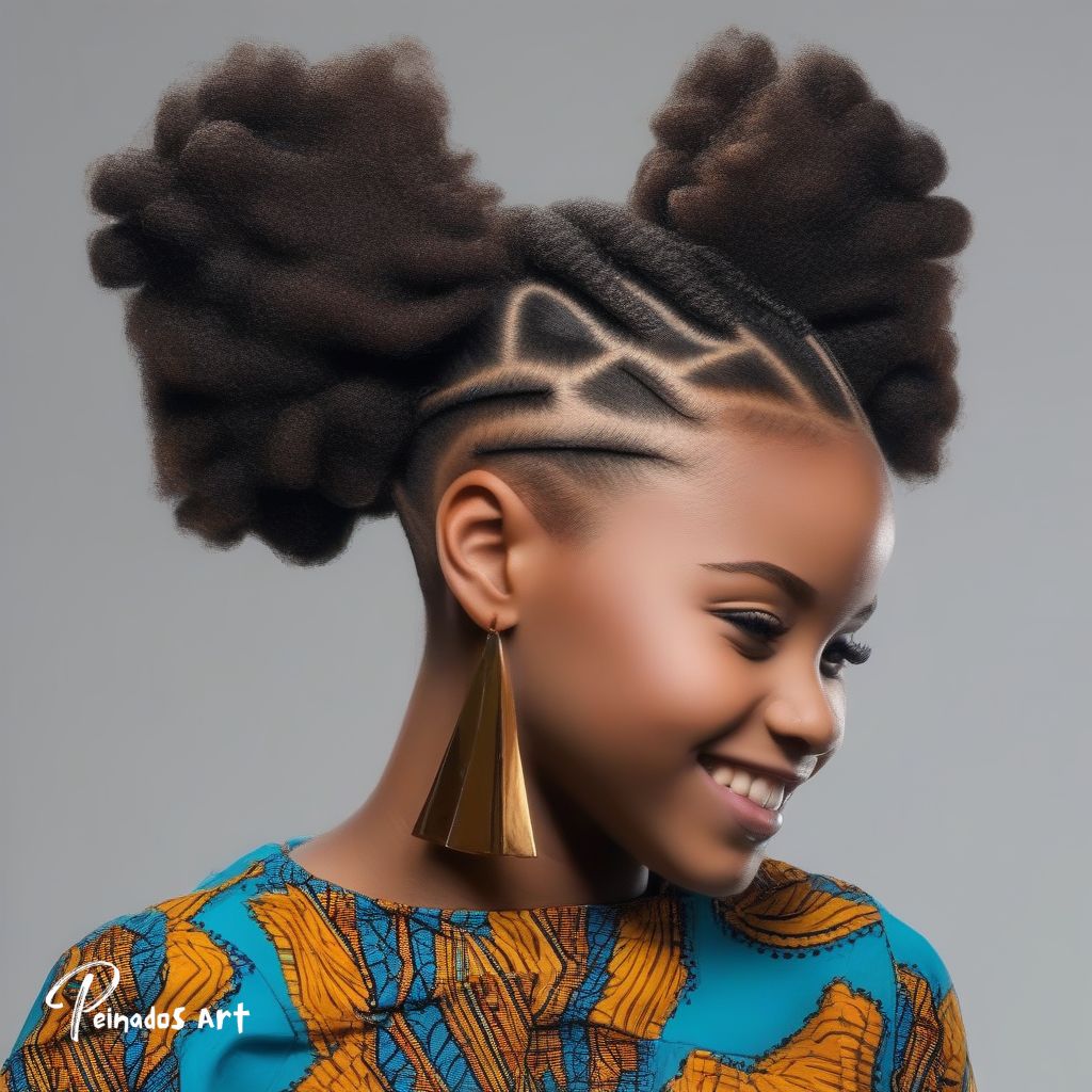 Peinados para niñas afro con moñas Peinados Art