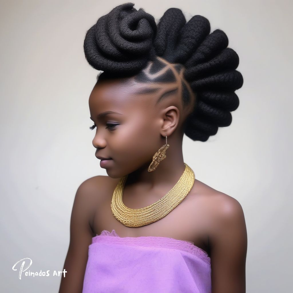 Peinados para niñas afro con moñas