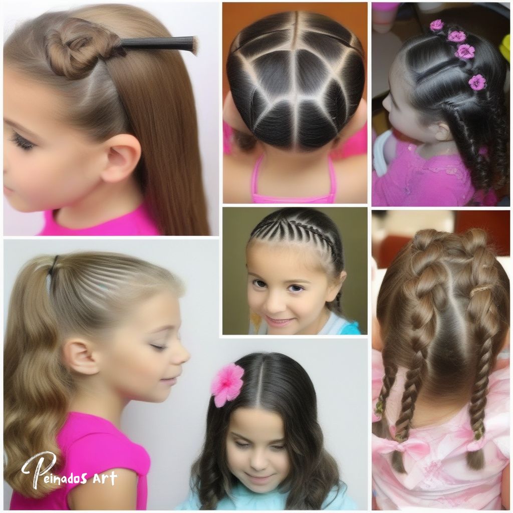 Peinados para niñas con cauchos faciles Peinados Art