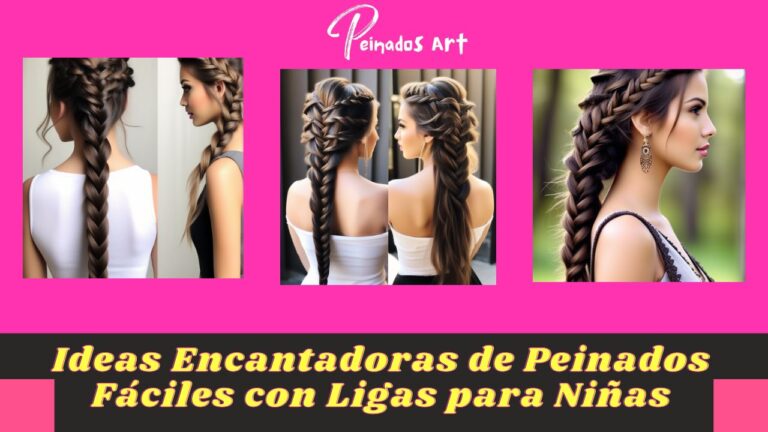 10 Ideas Encantadoras de Peinados Fáciles con Ligas para Niñas