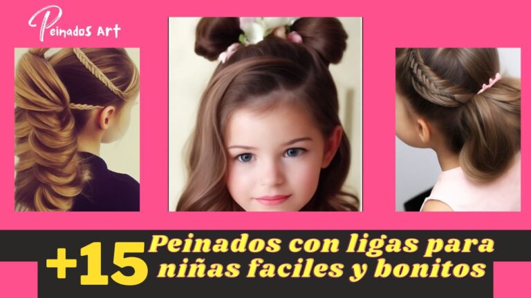 Descubre 15 Encantadores Peinados con Ligas para Niñas: Fáciles y Bonitos