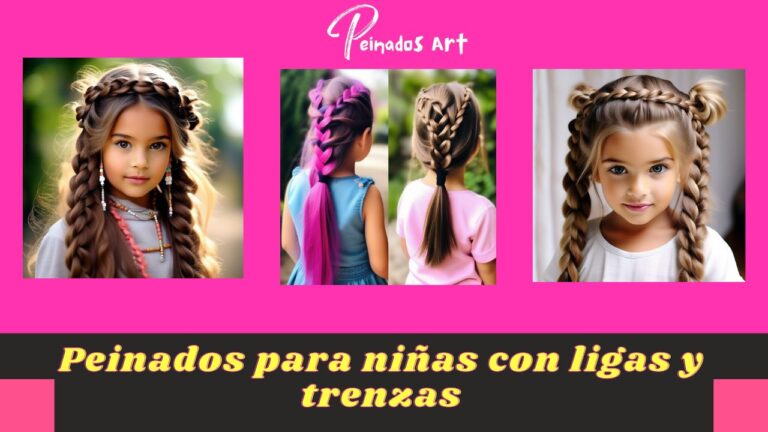 Colección Encantadora: Peinados para Niñas con Ligas y Trenzas