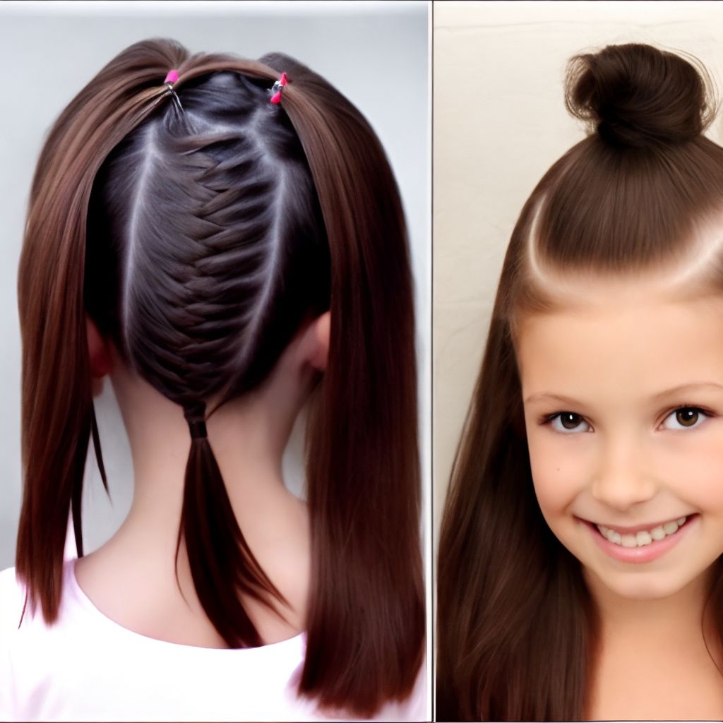 Imagenes de peinados para niñas con ligas Peinados Art