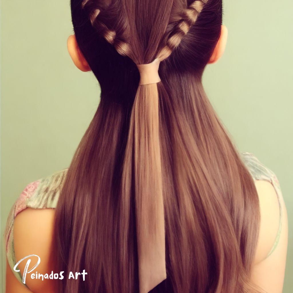 Peinados prácticos con ligas para niñas