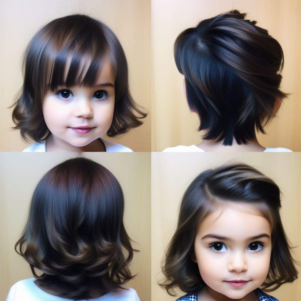 peinados para niña pelo corto con ligas Peinados Art