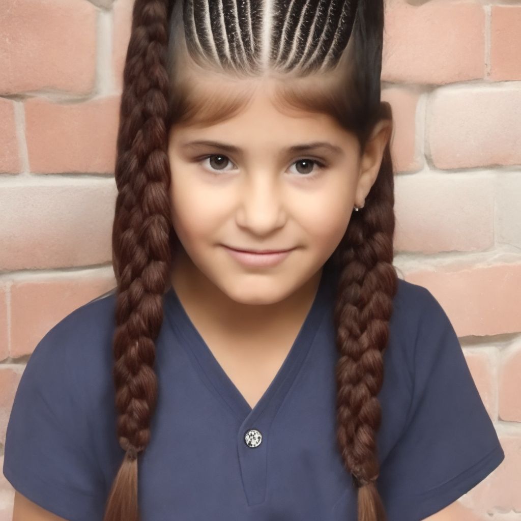 Peinados para niñas con ligas y trenzas Peinados Art