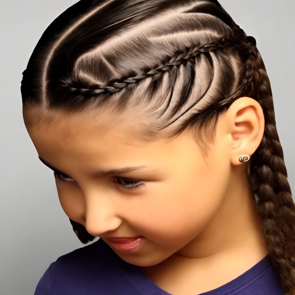 Peinados para niñas con ligas y trenzas Peinados Art