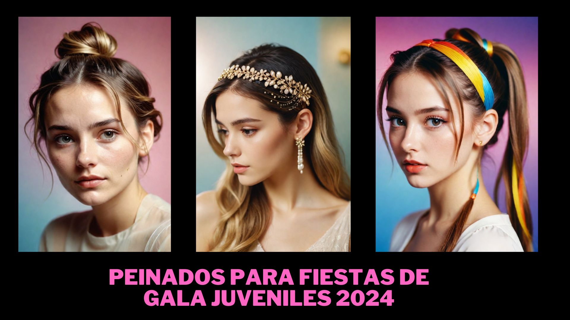 Peinados para fiestas de gala juveniles 2024