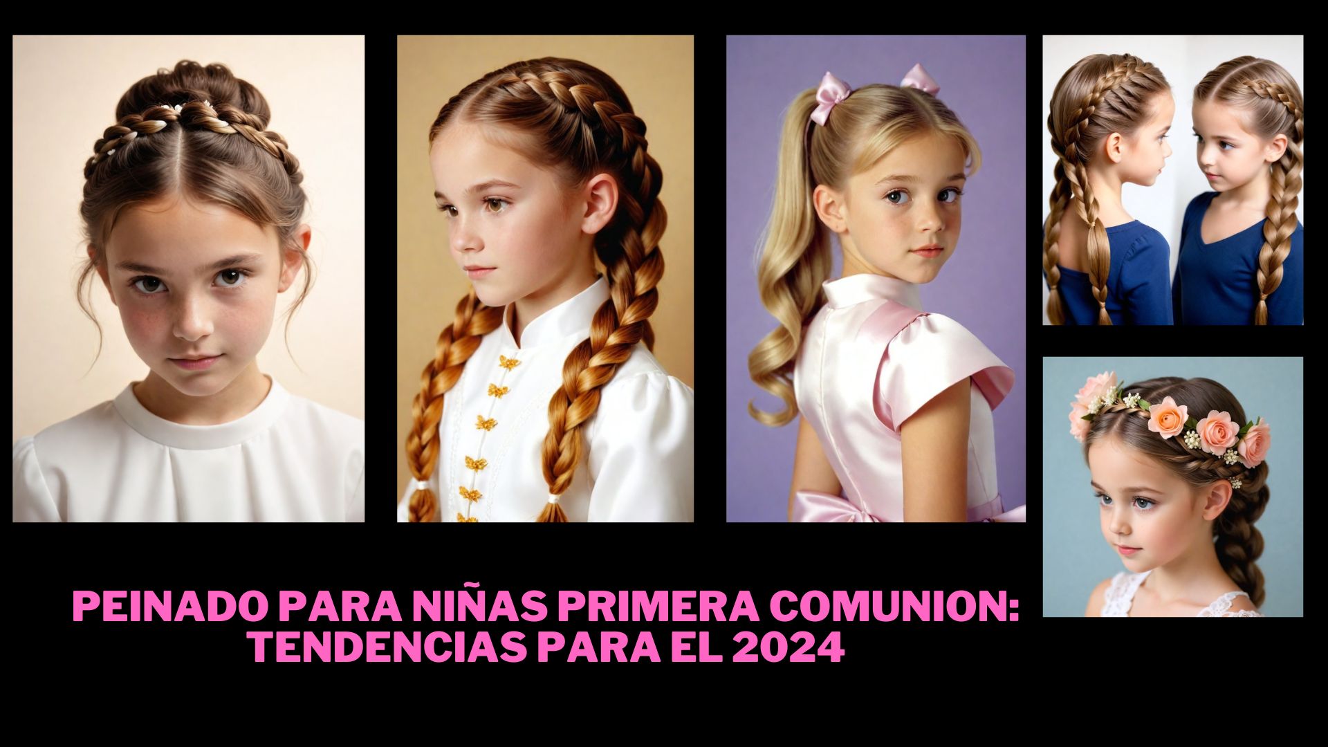 peinado para niñas primera comunion Tendencias para el 2024