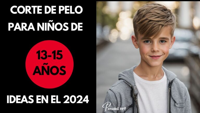 Corte de pelo para niños de 13 a 15 años en 2024: 10 Ideas y Tendencias