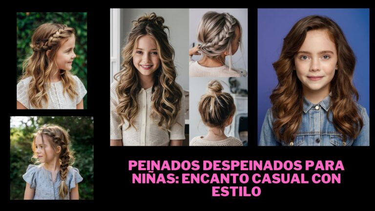 Peinados despeinados para niñas: Encanto Casual con Estilo