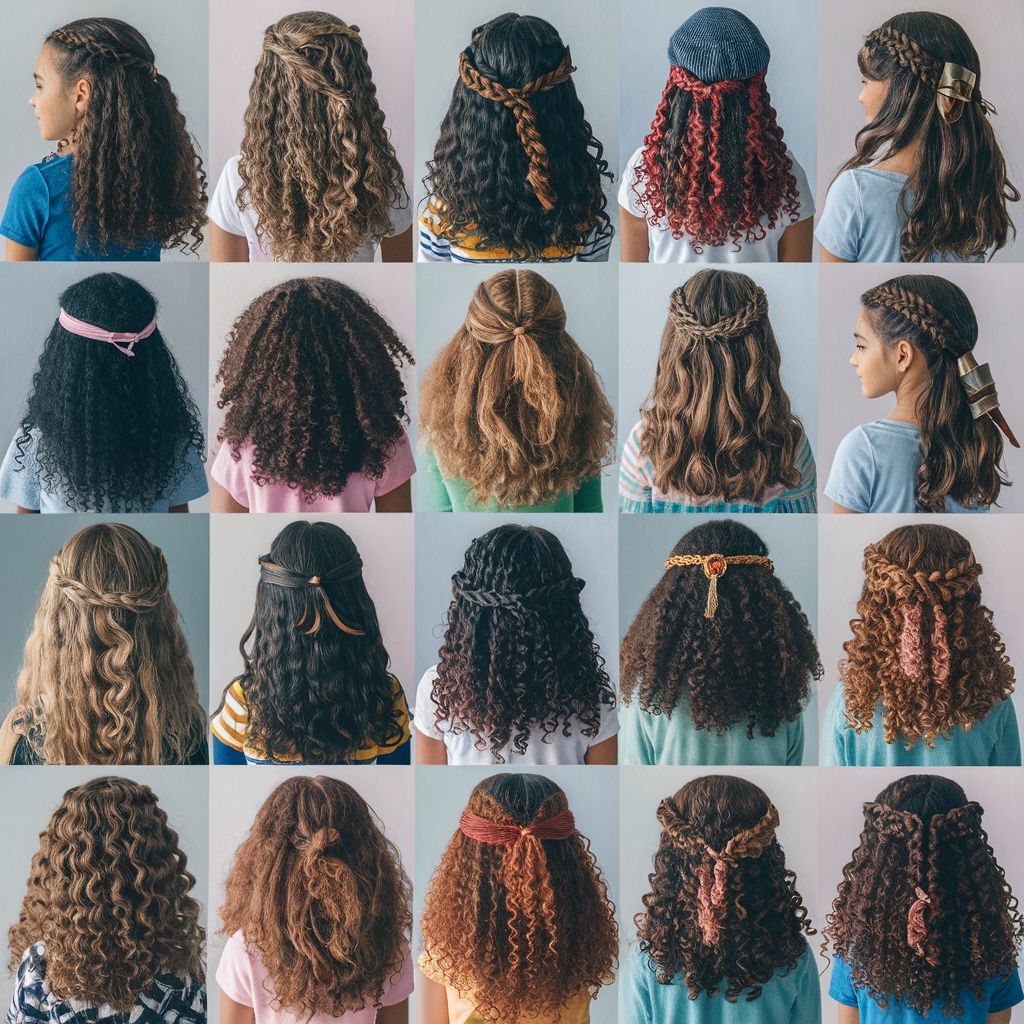 Peinados para niñas que tienen el pelo rizado Peinados Art