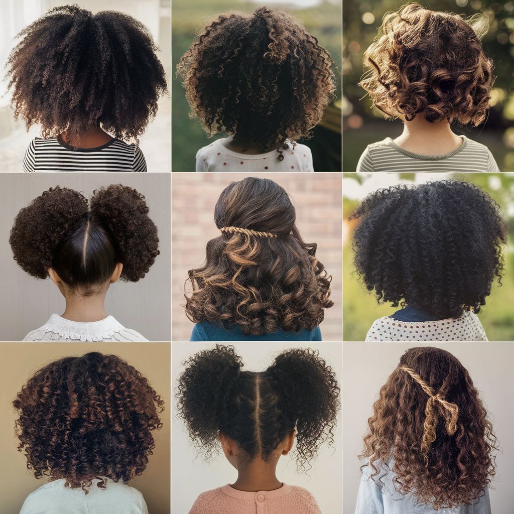 Peinados para niñas que tienen el pelo rizado Peinados Art