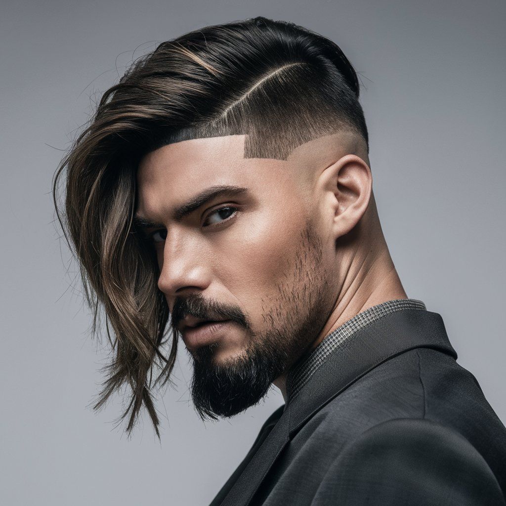 Corte de Pelo para Hombre Desvanecido Largo Peinados Art