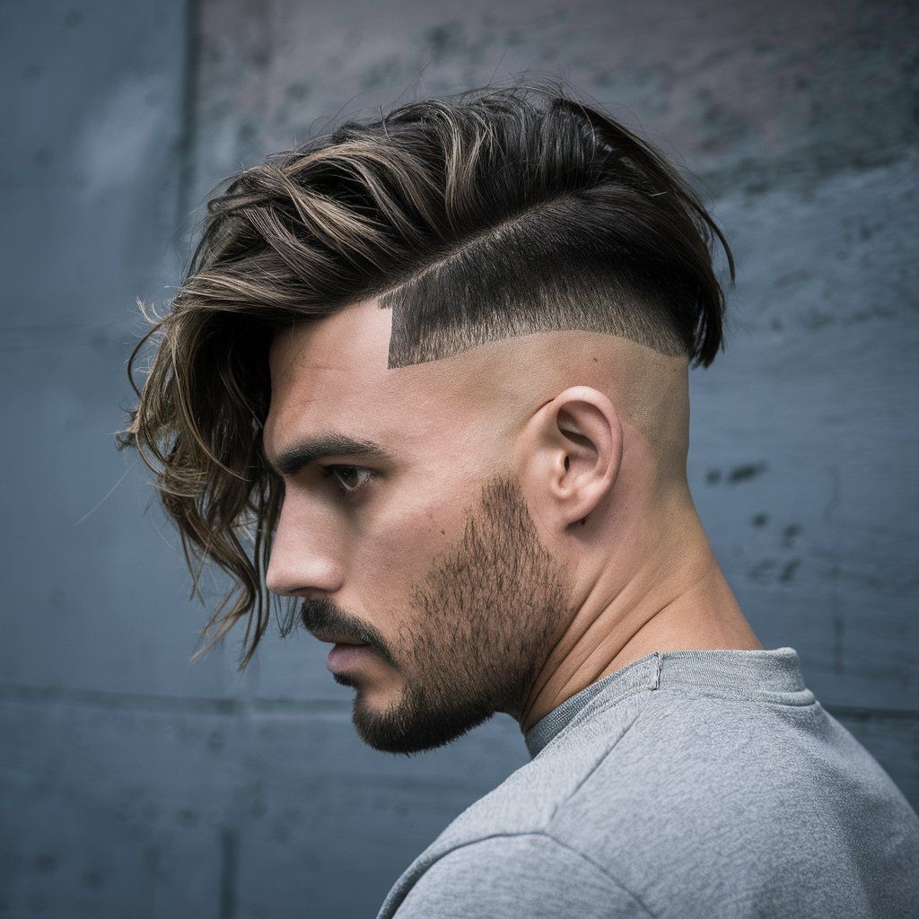 Corte de Pelo para Hombre Desvanecido Largo Peinados Art