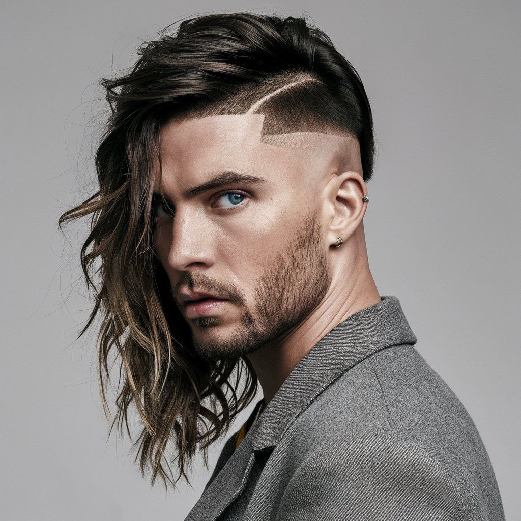 Corte de Pelo para Hombre Desvanecido Largo Peinados Art